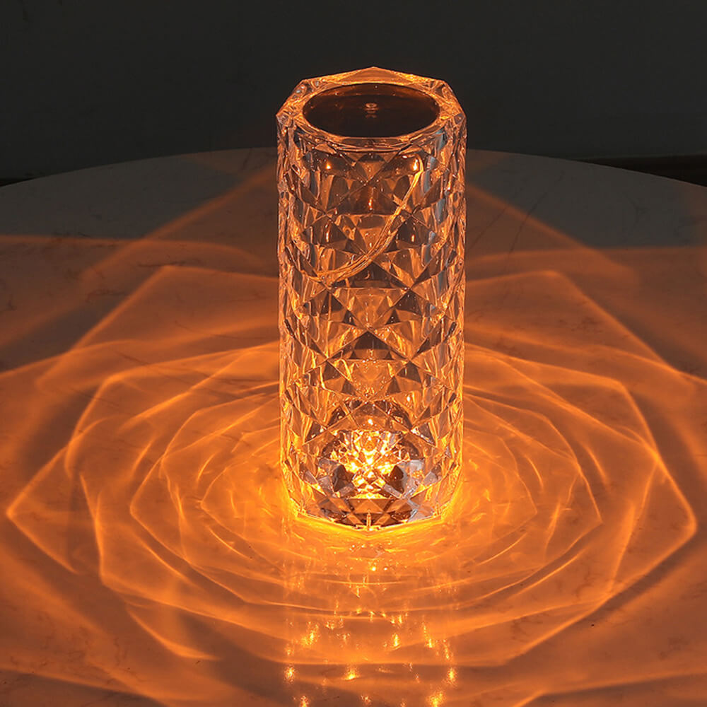 چراغ شارژی رومیزی با طراحی کریستال