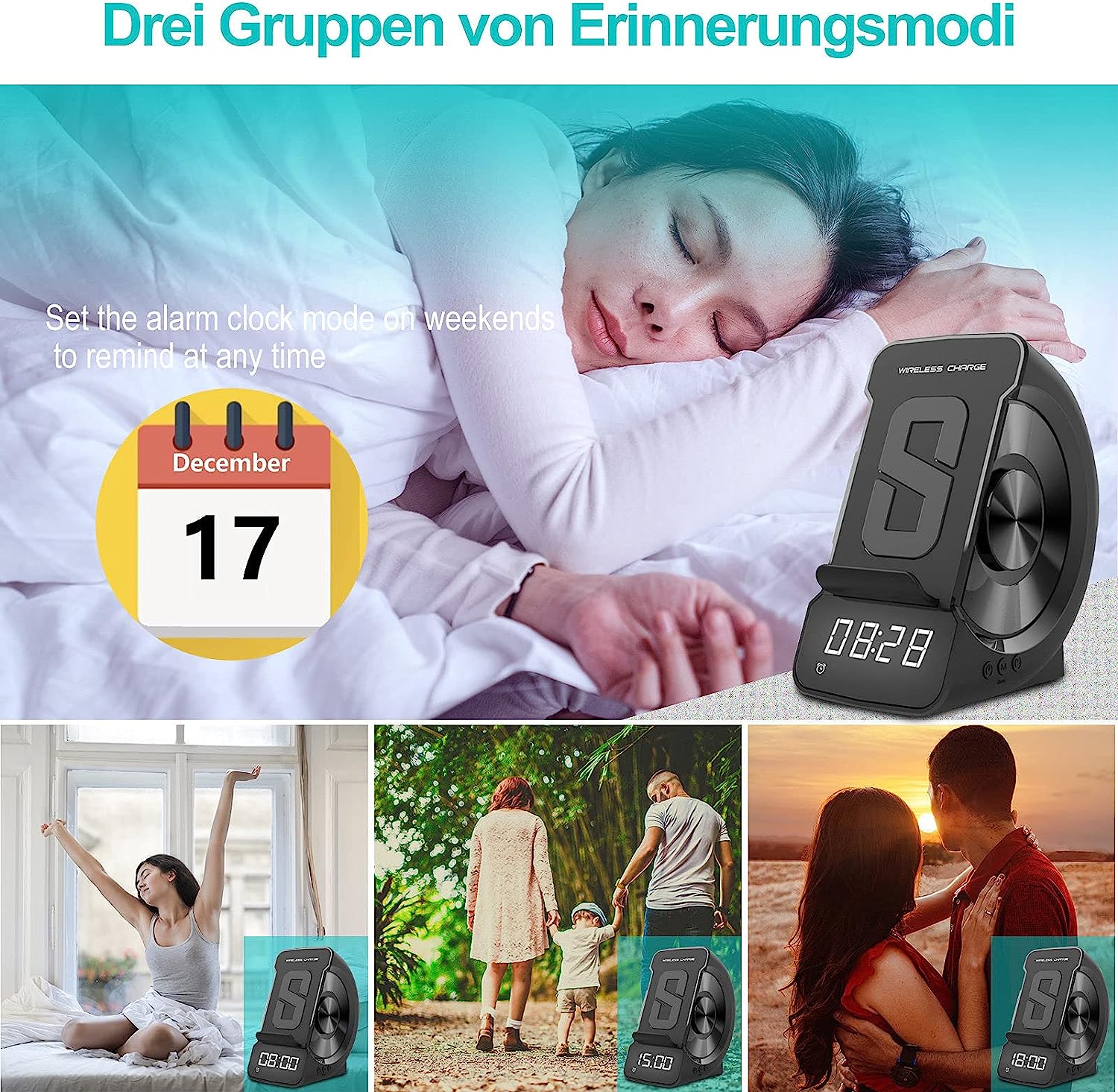 شارژر وایرلس‌ اسپیکردار چندمنظوره WD-200 | اطلس استور