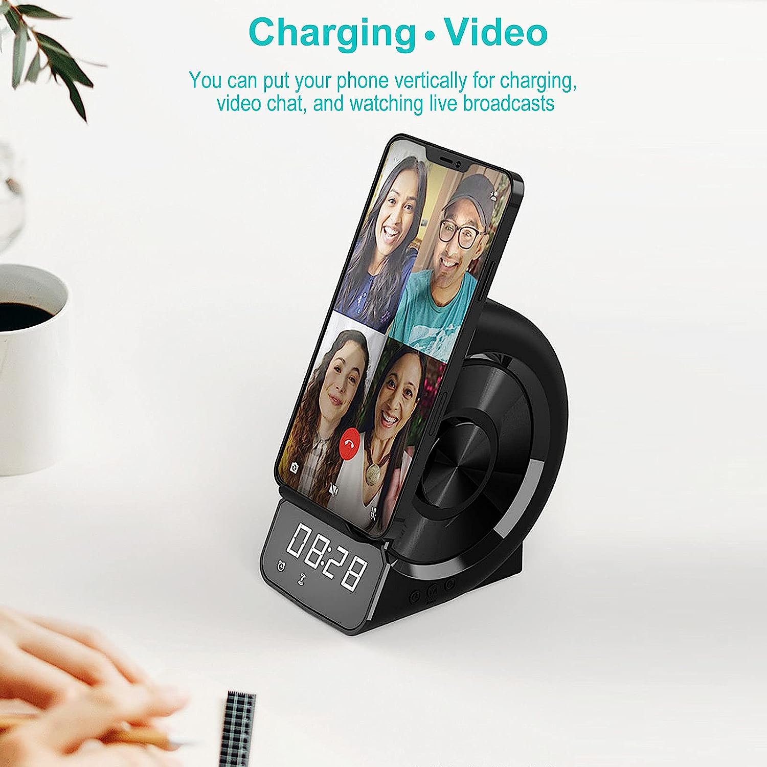 شارژر وایرلس‌ اسپیکردار چندمنظوره WD-200 | اطلس استور