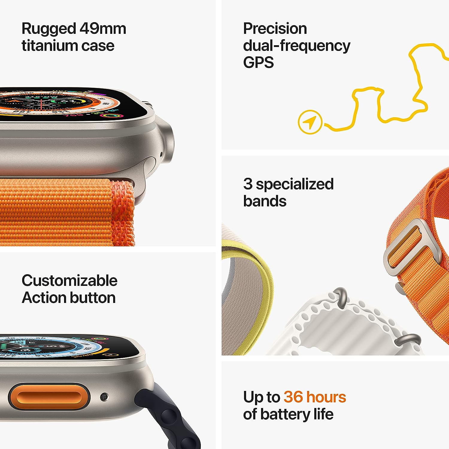 ساعت هوشمند اپل مدل Ultra ۴۹mm