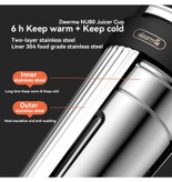 مخلوط کن و ماگ قابل حمل شیائومی مدل Deerma NU80 ا Xiaomi Deerma portablNU80e mixer and mag - خاکستری