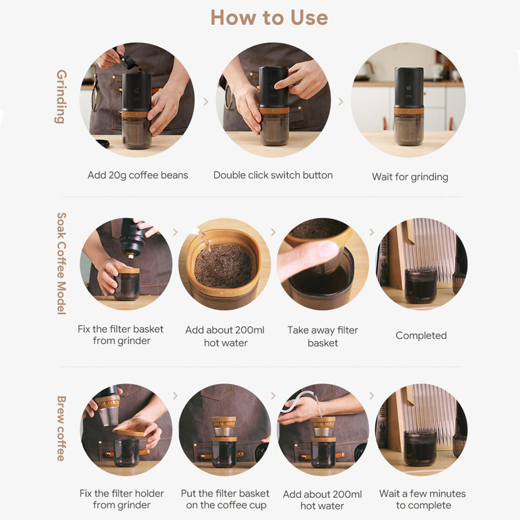 آسیاب و قهوهساز قابلحمل icafilas