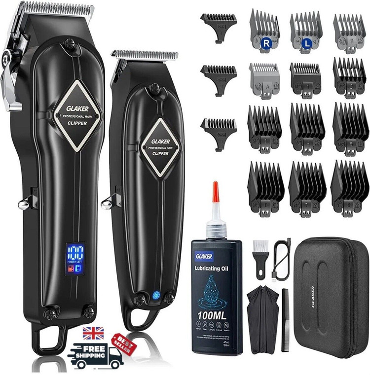 ماشین اصلاح حرفهای شارژی GLAKER همراه با لوازم جانبی