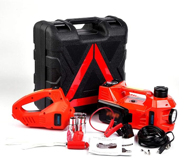 کیت ابزار تعمیر خودرو جک هیدرولیک برقی ۳ در ۱ AIZYR