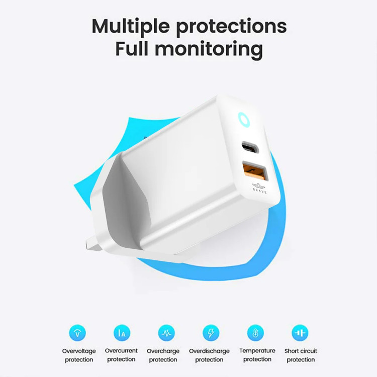 آداپتورفست شارژBRAVE/30w gan fast charger BTC_29