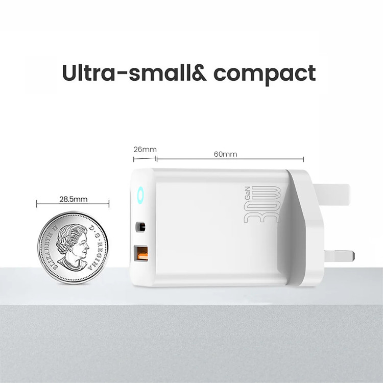 آداپتورفست شارژBRAVE/30w gan fast charger BTC_29