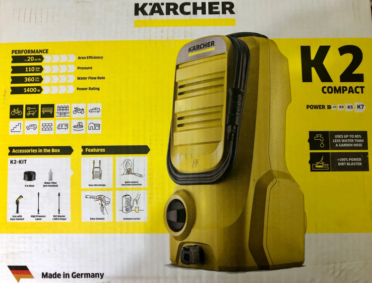 کارواش خانگی کارچر 110 بار مدل k2 compact + car-kit