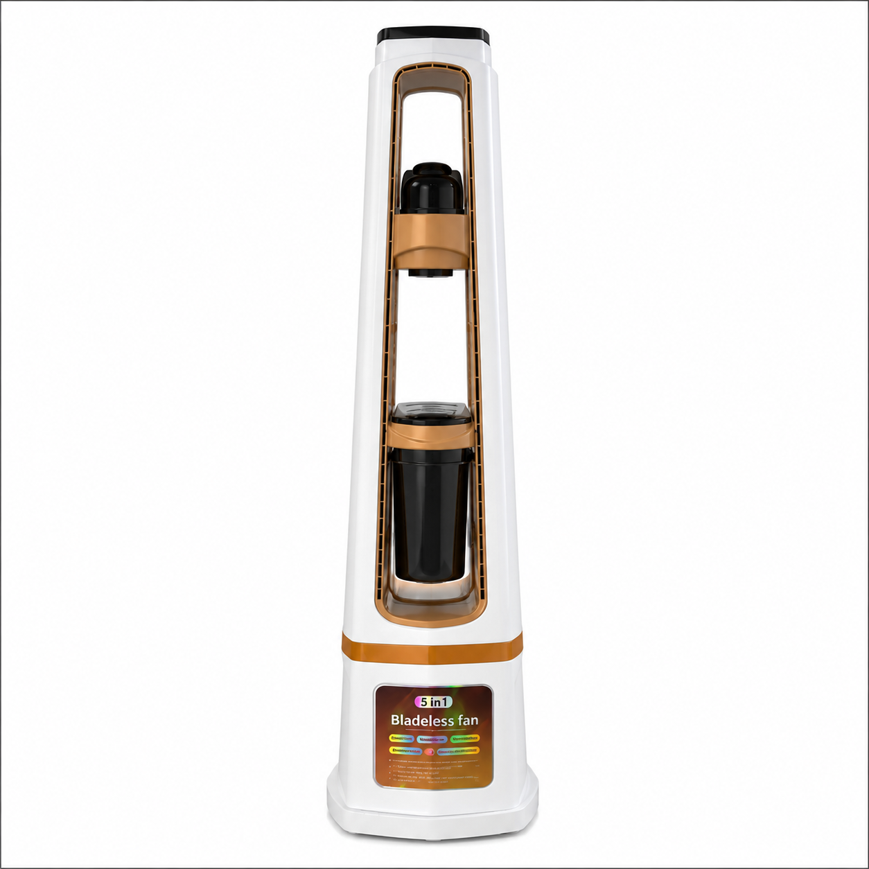 پنکه ایستاده بدون پره ۵ کاره مدل Bladeless Fan 5 in 1