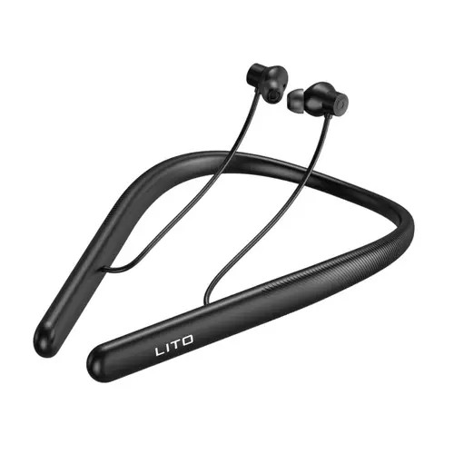 هدفون گردنی بیسیم LITO LN01 با بلوتوث 5.4، باتری 400 میلیآمپر ساعت و شارژ Type-C