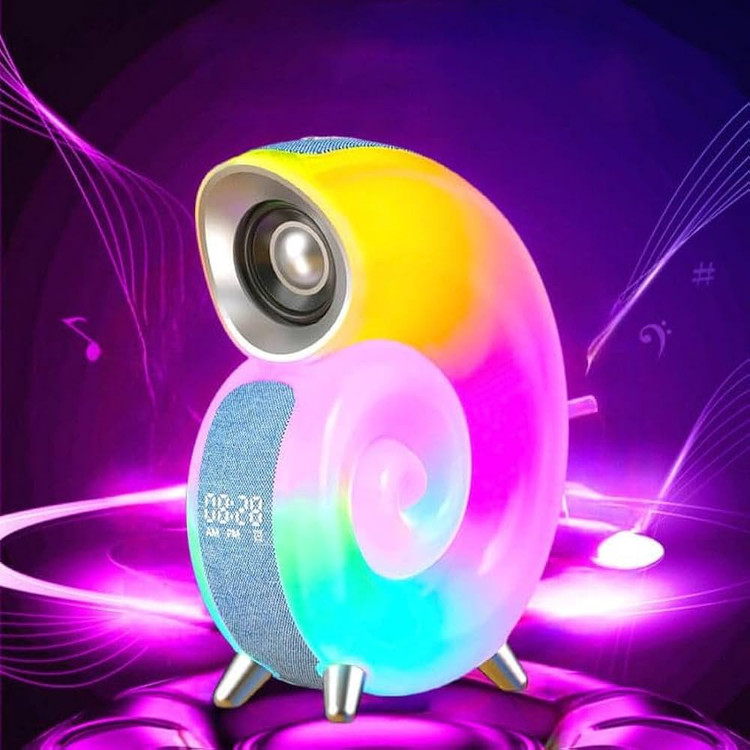 چراغ خواب و اسپیکر بلوتوثی حلزونی هوشمند Blulory Conch Music Light N70