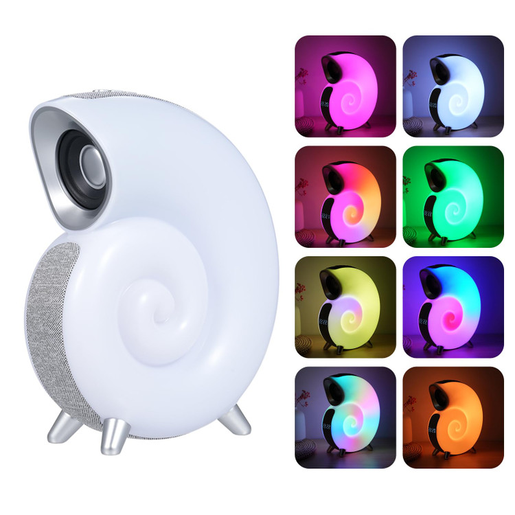 چراغ خواب و اسپیکر بلوتوثی حلزونی هوشمند Blulory Conch Music Light N70