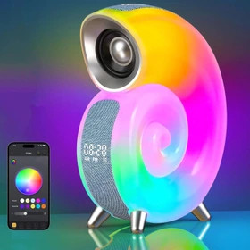 چراغ خواب و اسپیکر بلوتوثی حلزونی هوشمند Blulory Conch Music Light N70