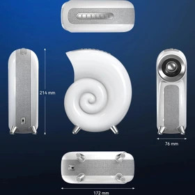 چراغ خواب و اسپیکر بلوتوثی حلزونی هوشمند Blulory Conch Music Light N70