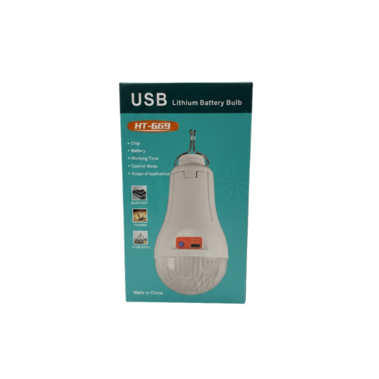 لامپ اضطراری و چراغ کمپینگ شارژی USB مدل HT-669